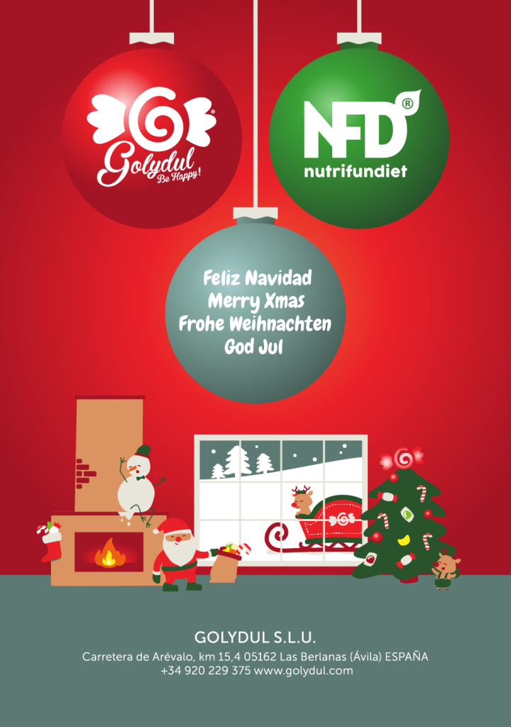 Felicitaciones de Navidad para empresas diseñadas por Komuso