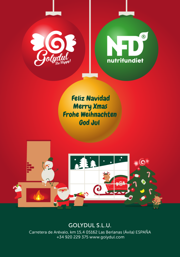 Felicitaciones de Navidad para empresas diseñadas por Komuso